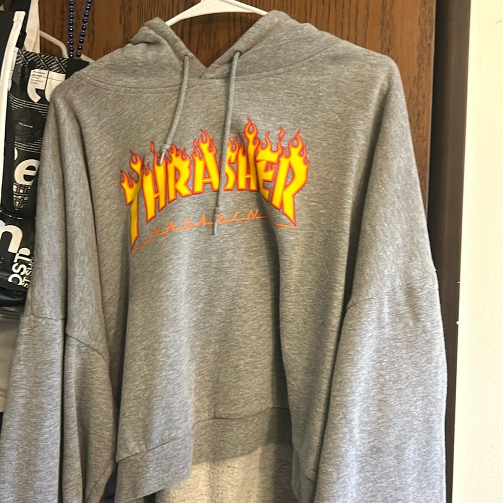 Thrasher cropped hoodie